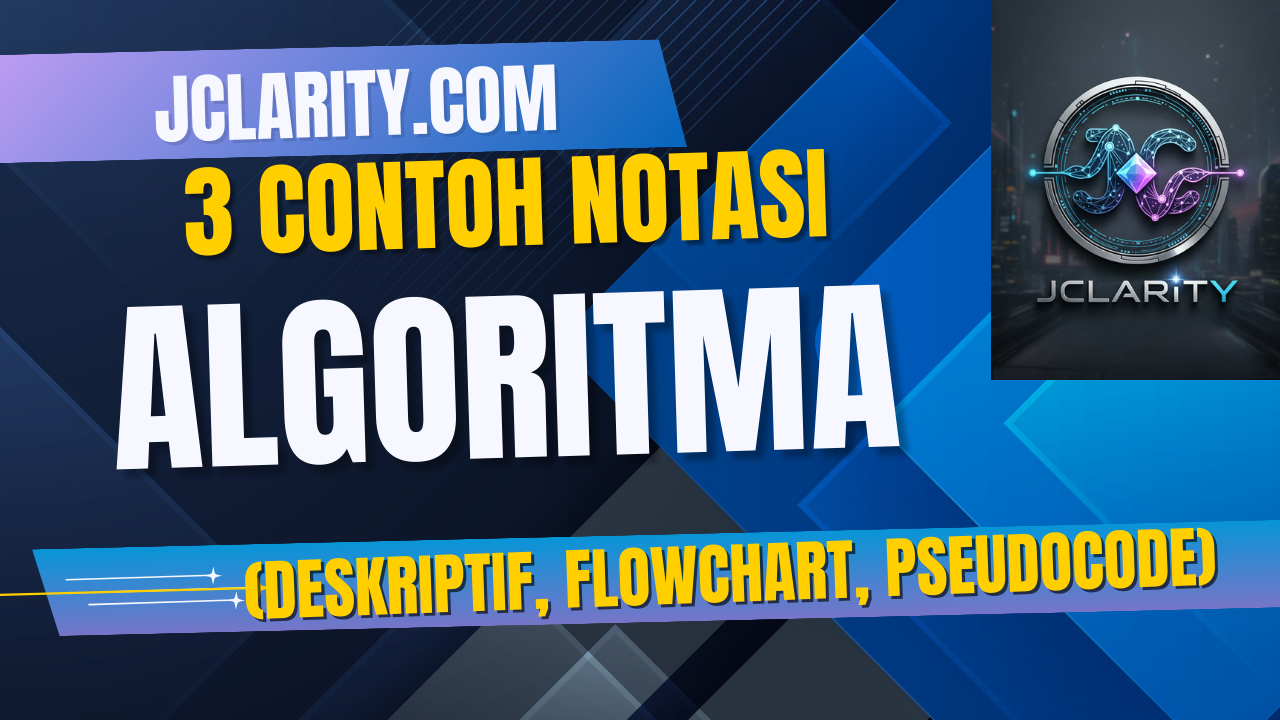 3 Contoh Notasi Algoritma (Deskriptif, Flowchart, Pseudocode)